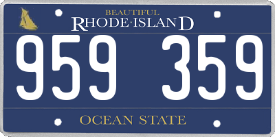 RI license plate 959359