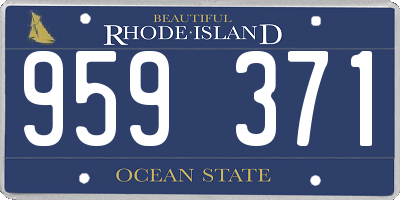 RI license plate 959371