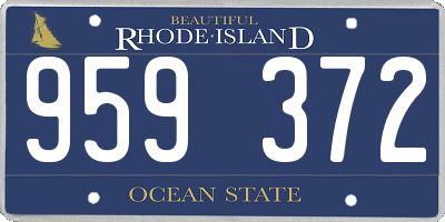 RI license plate 959372