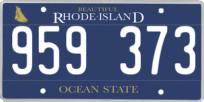 RI license plate 959373
