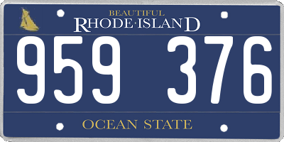 RI license plate 959376