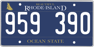 RI license plate 959390