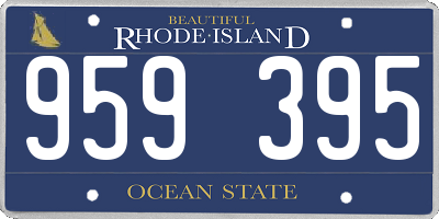 RI license plate 959395