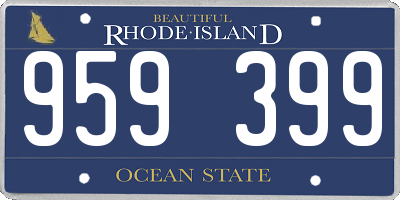 RI license plate 959399