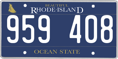 RI license plate 959408