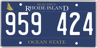 RI license plate 959424