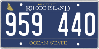 RI license plate 959440