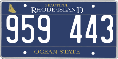RI license plate 959443