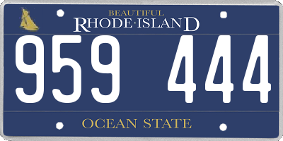 RI license plate 959444