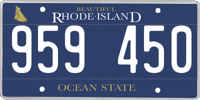 RI license plate 959450