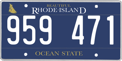 RI license plate 959471