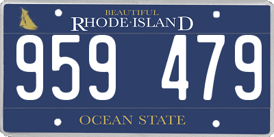 RI license plate 959479