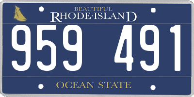 RI license plate 959491