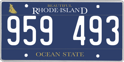 RI license plate 959493