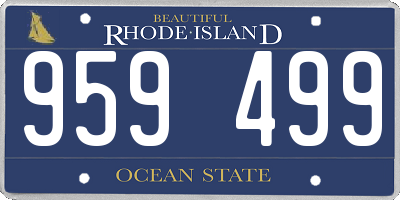 RI license plate 959499