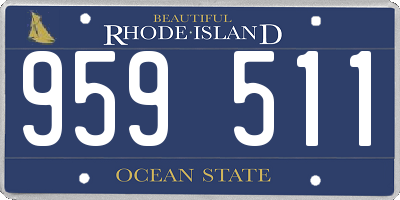 RI license plate 959511
