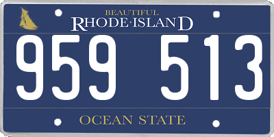 RI license plate 959513