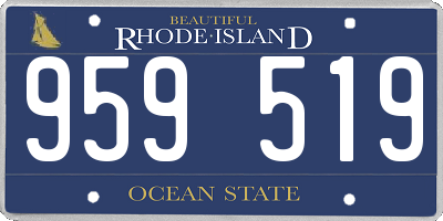 RI license plate 959519