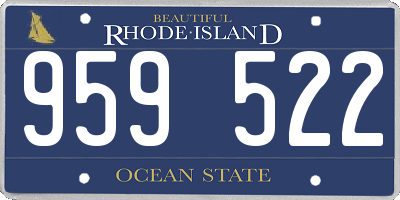 RI license plate 959522