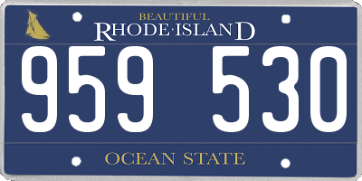 RI license plate 959530