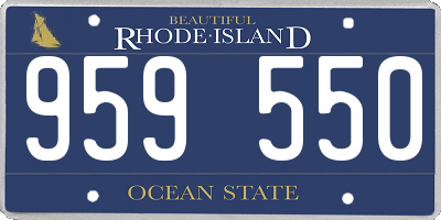 RI license plate 959550