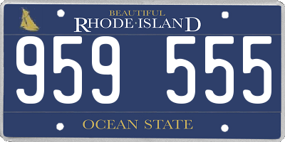 RI license plate 959555