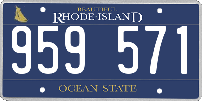 RI license plate 959571