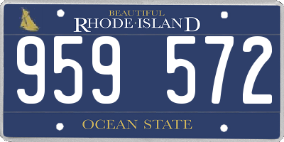 RI license plate 959572