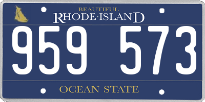 RI license plate 959573