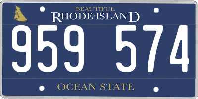 RI license plate 959574