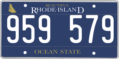 RI license plate 959579