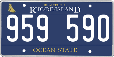 RI license plate 959590