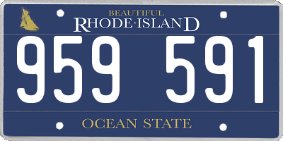 RI license plate 959591