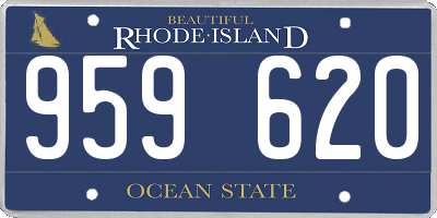 RI license plate 959620