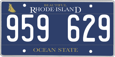 RI license plate 959629