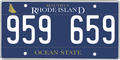 RI license plate 959659