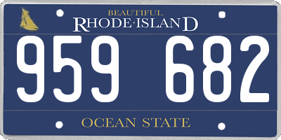 RI license plate 959682