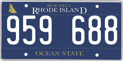 RI license plate 959688