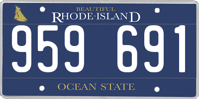 RI license plate 959691