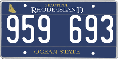 RI license plate 959693