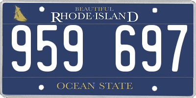 RI license plate 959697