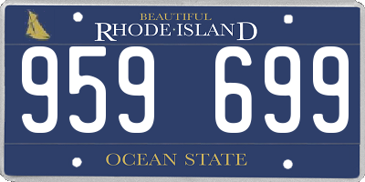 RI license plate 959699