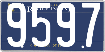 RI license plate 9597