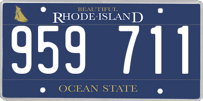 RI license plate 959711