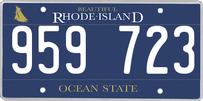 RI license plate 959723