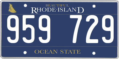 RI license plate 959729