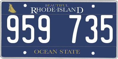 RI license plate 959735
