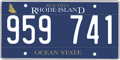 RI license plate 959741