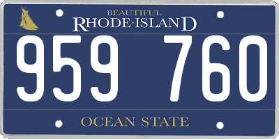 RI license plate 959760