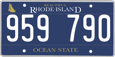 RI license plate 959790